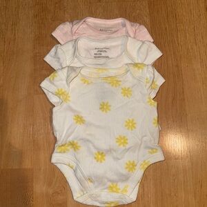 Pink, White, and Yellow Floral Bodysuits
